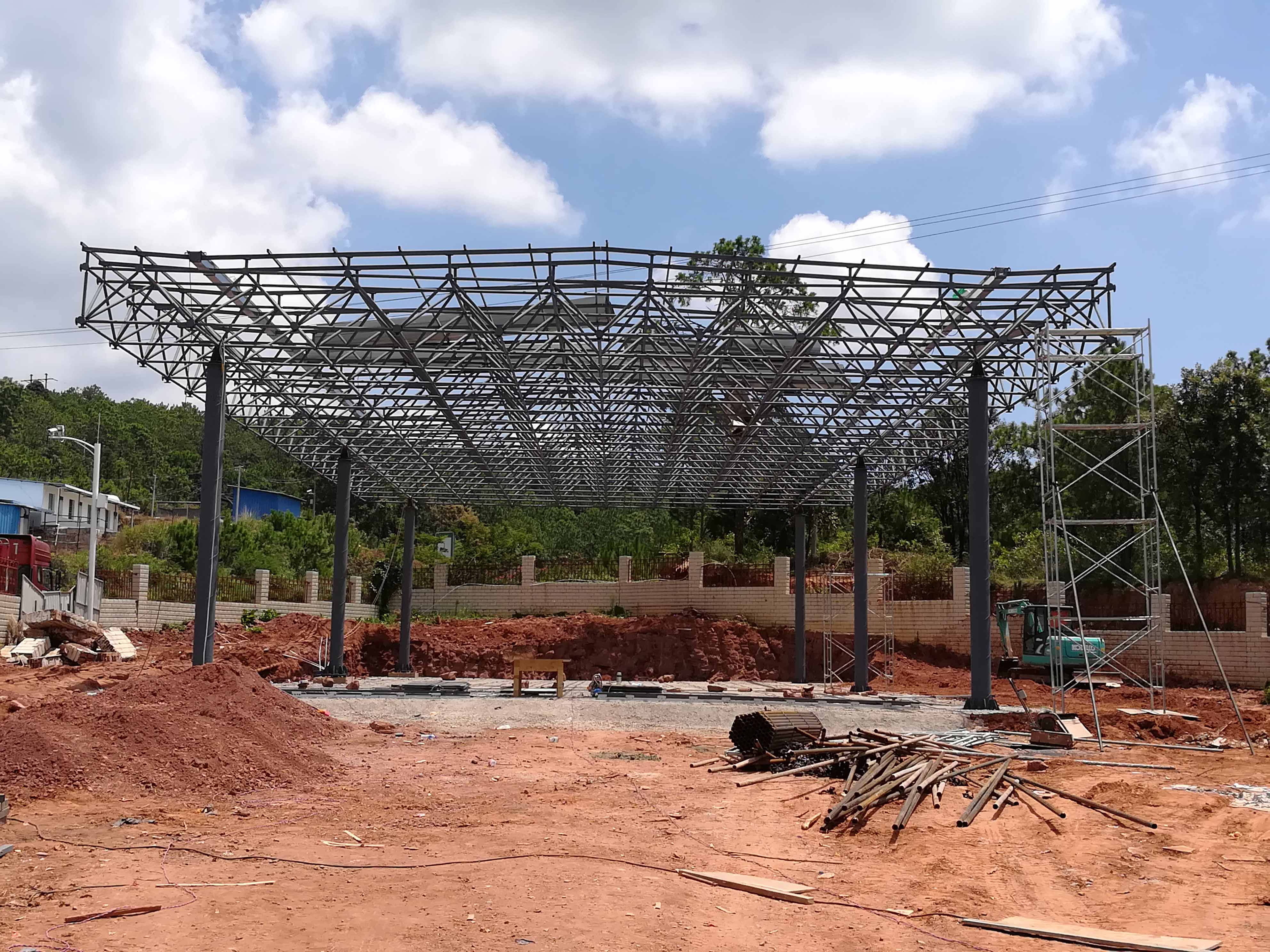 广州加油站网架屋面