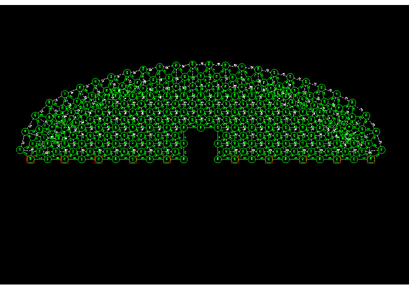 广州锡林浩特91跨，1000米长干煤棚网架设计